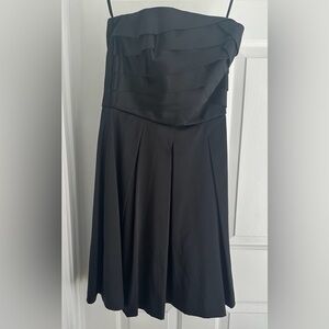 White House Black Market Black Strapless Dress